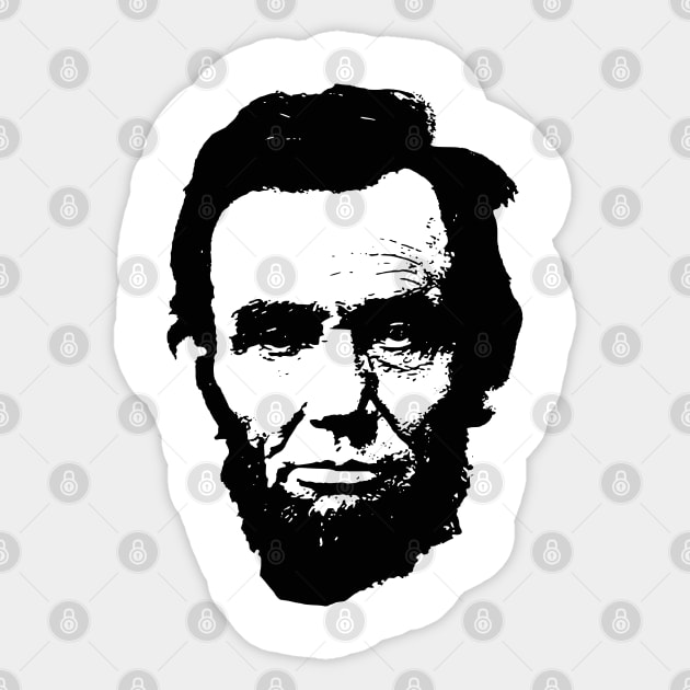 Abraham Lincoln Sticker by Nerd_art